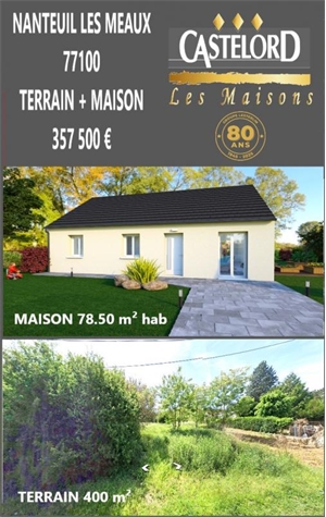 maison à la vente -   77100  MAREUIL LES MEAUX, surface 78 m2 vente maison - UBI471597527